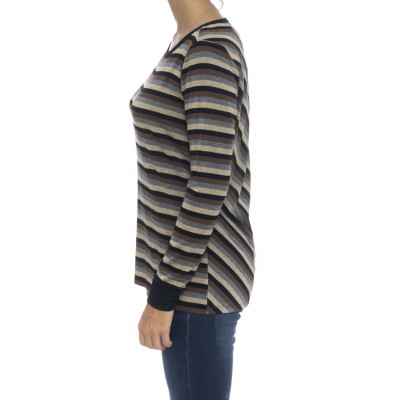 T-shirt donna - Moida t-shirt rigata lurex T-shirt donna - Moida t-shirt rigata lurex