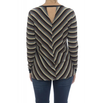 T-shirt donna - Moida t-shirt rigata lurex T-shirt donna - Moida t-shirt rigata lurex