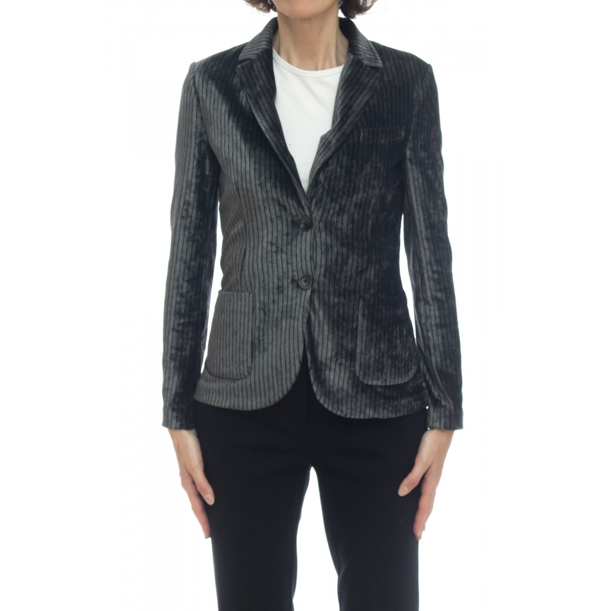 Giacca donna - Fd1443 giacca vellutto lavato Giacca donna - Fd1443 giacca vellutto lavato