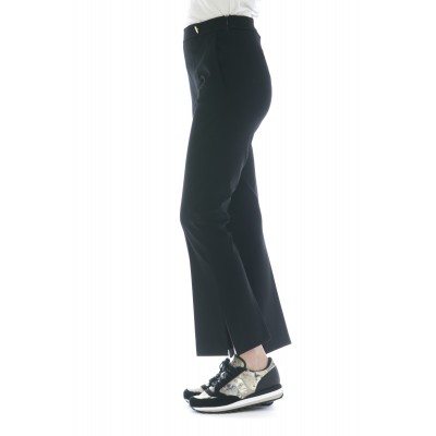 Pantalone donna - J4000 pantalone spacco bottone vita