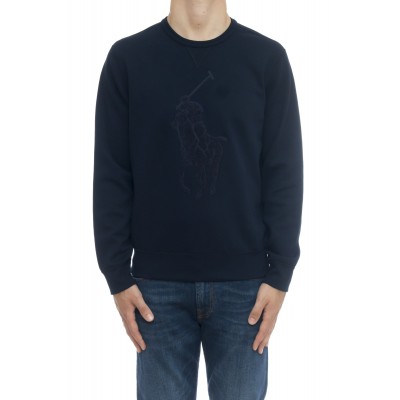 Felpa uomo - 766862 felpa giro maxi logo Felpa uomo - 766862 felpa giro maxi logo