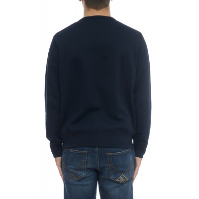 Felpa uomo - 766862 felpa giro maxi logo Felpa uomo - 766862 felpa giro maxi logo