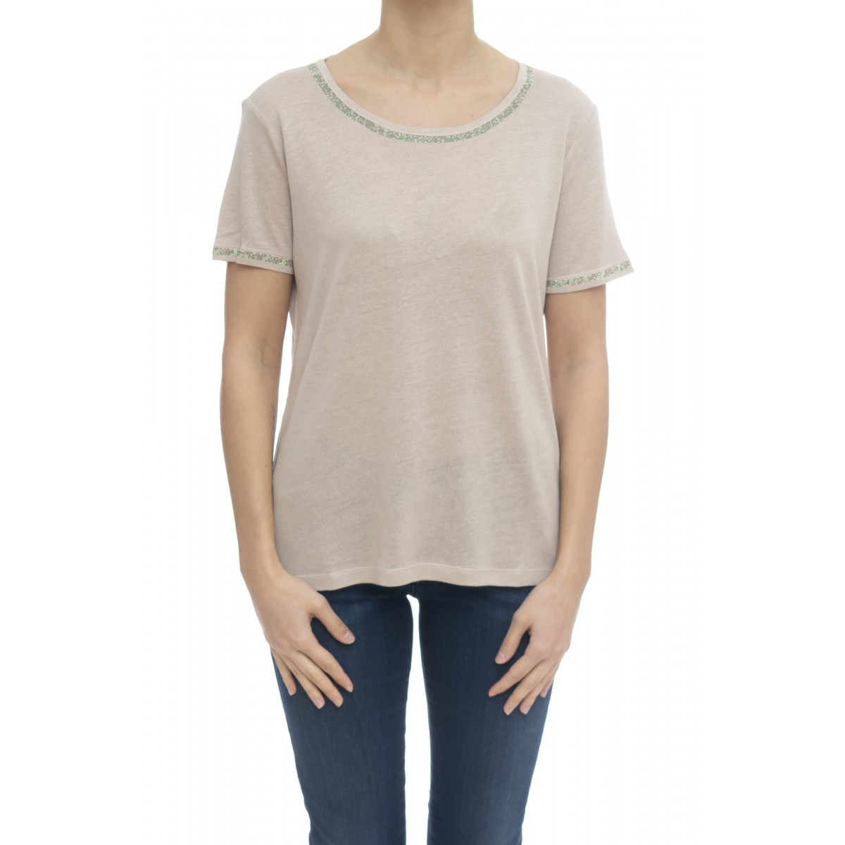 T-shirt donna - Paciana t-shirt lino T-shirt donna - Paciana t-shirt lino