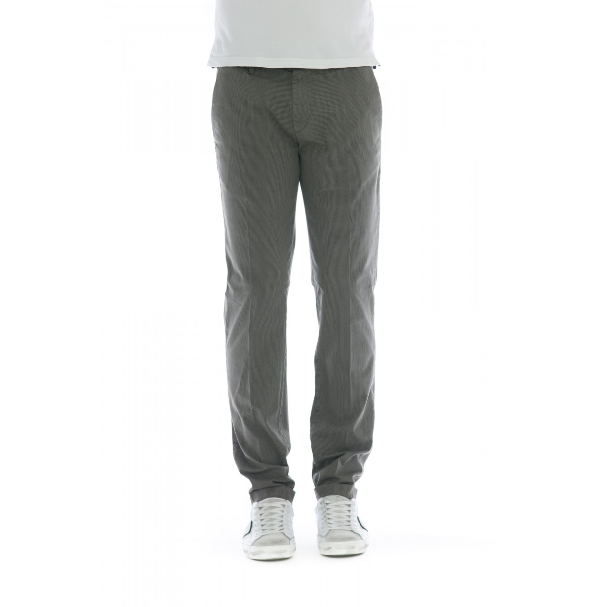 Pantalone Uomo 40 Weft - Lenny 5059 Microstampa | Bertamini Shop