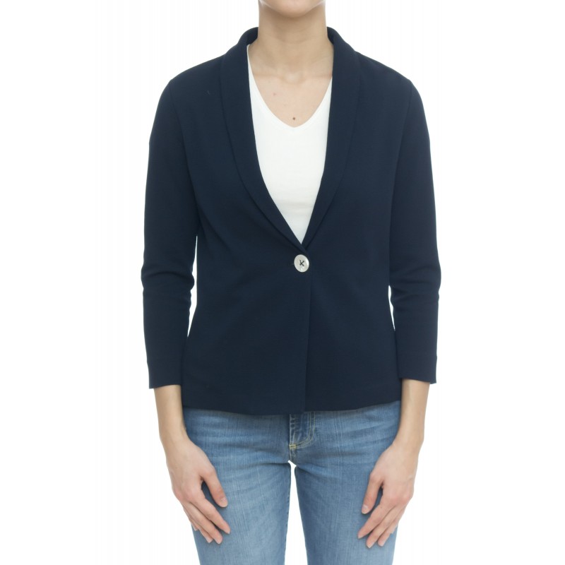 Giacca donna - Fd1544 giacca collo scialle 1 bottone Giacca donna - Fd1544 giacca collo scialle 1 bottone