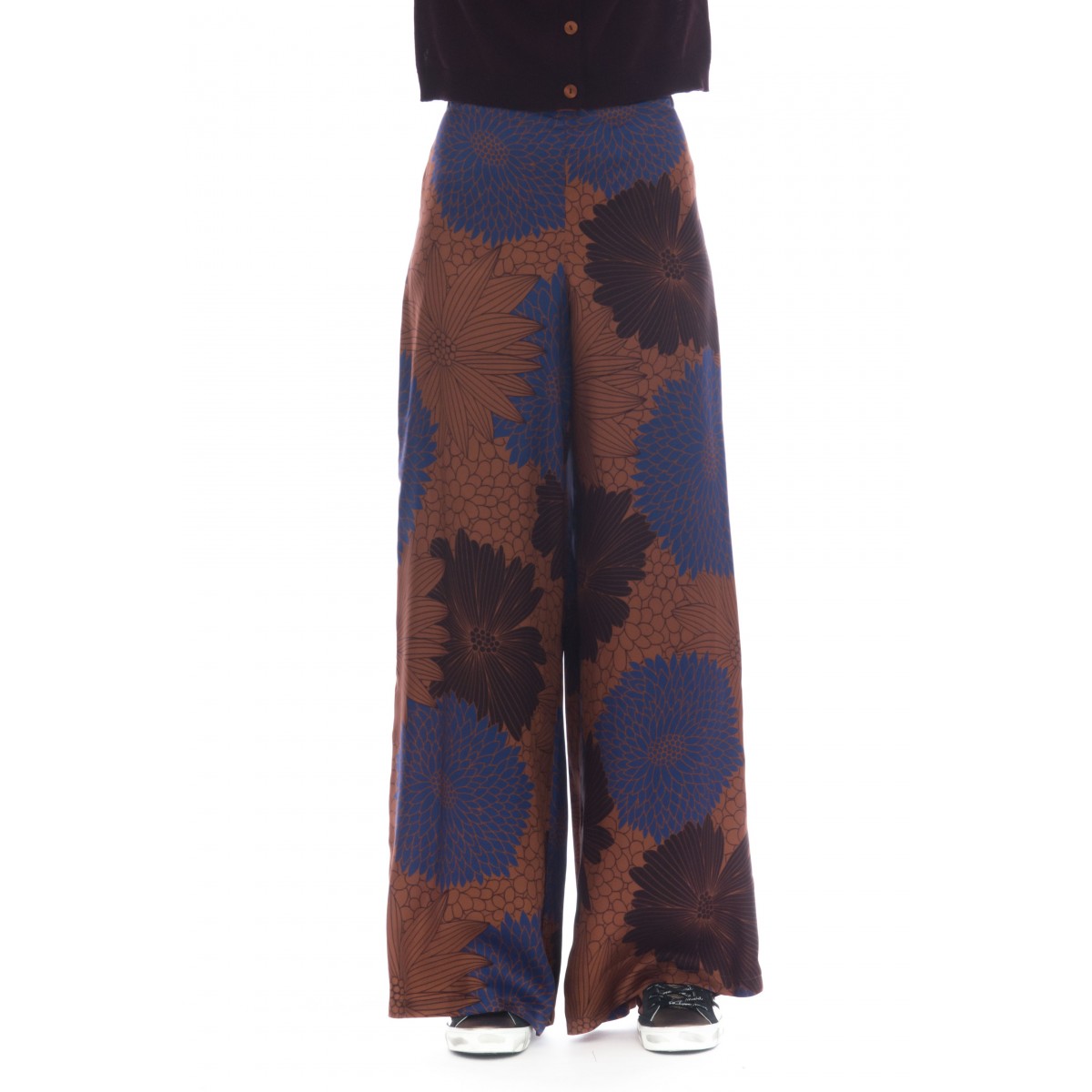 Pantalone Donna Niu - 215t19 Pantalone Viscosa Stampata | Bertamini Shop