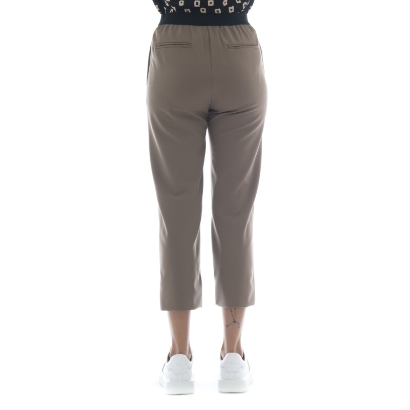 レディースパンツ ウエストゴム入りj4109クールウールパンツ Bertamini Shop