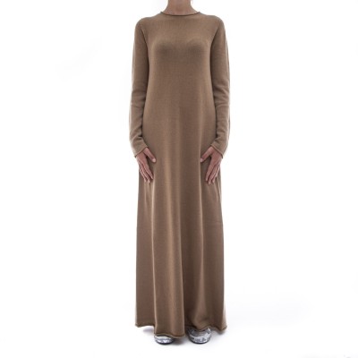 女性用ロングドレス - P40533 カシミアウールドレス