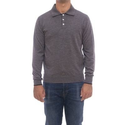 Langärmeliges Poloshirt für...