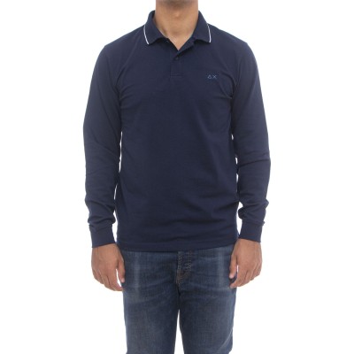 Men's long sleeve polo...