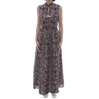 ドレス - 108T210 ムスリン柄のドレス