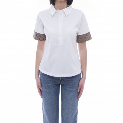 Damen-Poloshirt mit kurzen...