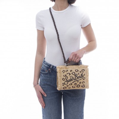 Borsa - Vanity mini straw...