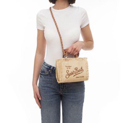 Borsa - Vanity mini straw...