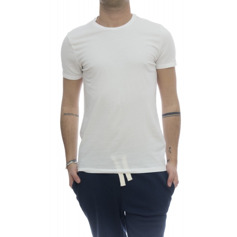 T-shirt - 001 07 t-shirt girocollo crep di cotone T-shirt - 001 07 t-shirt girocollo crep di cotone