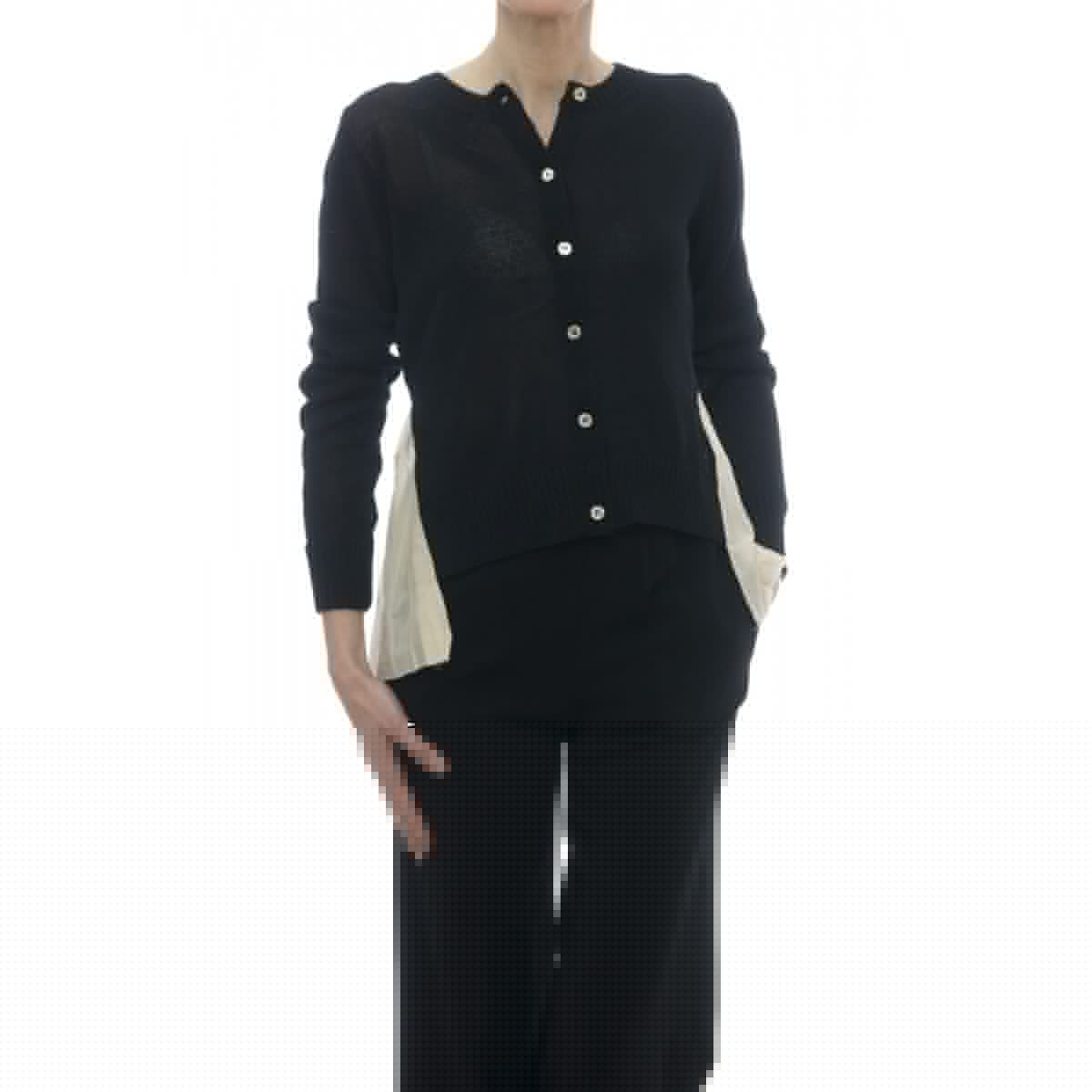 Maglieria - J1004 cardigan pieghe schiena Maglieria - J1004 cardigan pieghe schiena