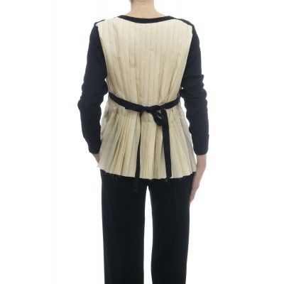 Maglieria - J1004 cardigan pieghe schiena Maglieria - J1004 cardigan pieghe schiena